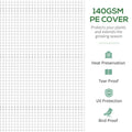 Outsunny 11.5' X 10' X 6.5' Walk In Tunnel Greenhouse, Green House With Zippered Mesh Door, 7 Mesh Windows & Roll Up Sidewalls, Upgraded Gardening Plant Hot House With Galvanized Steel Hoops, White White Steel