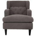 Upholstered Accent Chair Tufted Armchair For Living Room And Bedroom, Russet Brown Brown Birch Foam Teddy