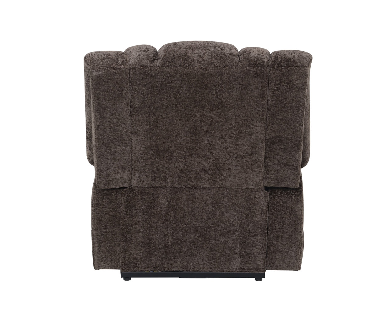 Pacay Brown Chenille Power Motion Recliner With Lift, Heating & Massage Function Brown Chenille