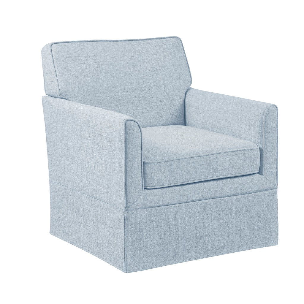 Slipcover Accent Armchair Light Blue Upholstered