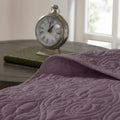 Reversible Quilt Set Purple King Cal King Purple Cotton
