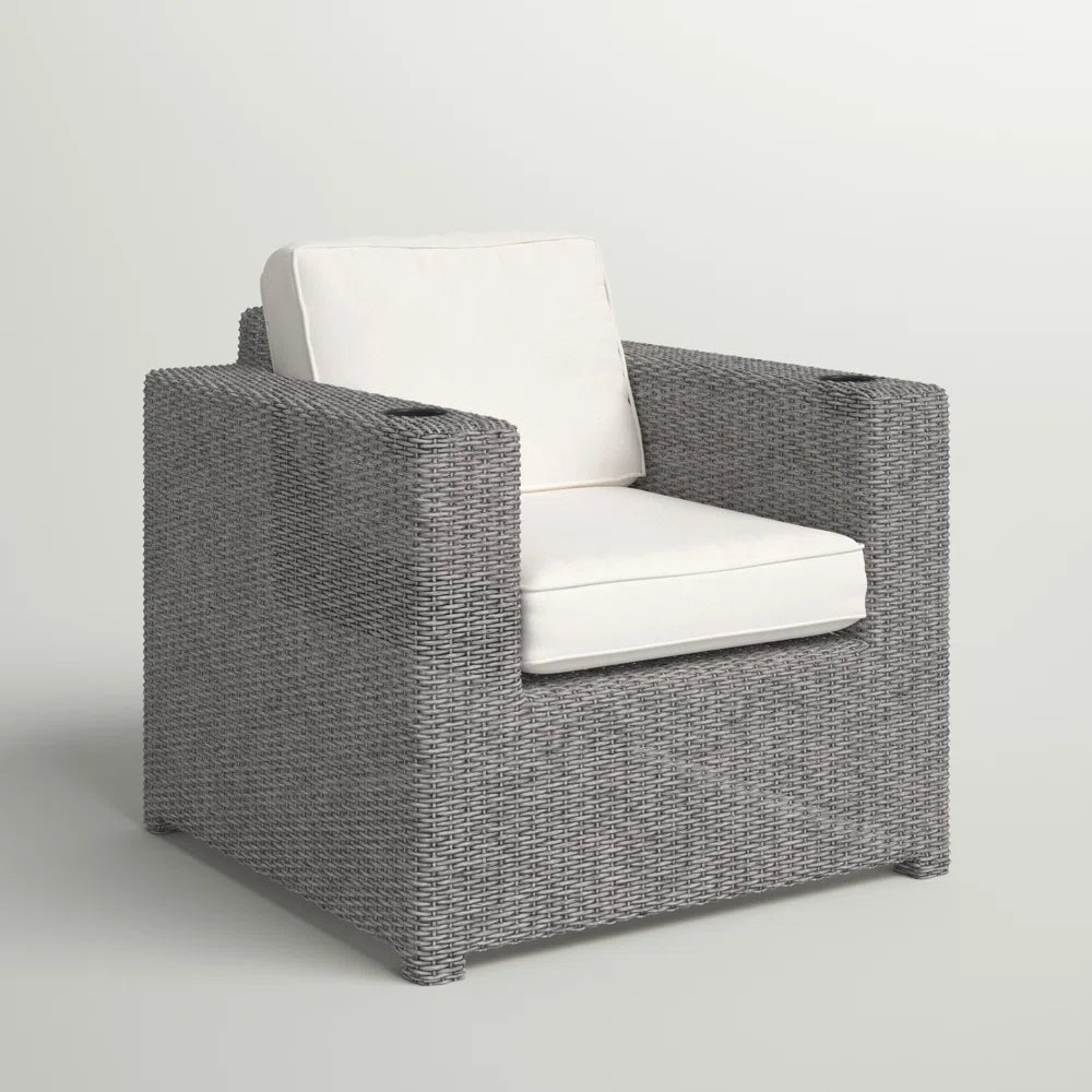 Fully Assembled Patio Chair With Cushions Yes Sectional Grey Rust Resistant Frame Stain Resistant Cushions Garden & Outdoor Modern Sofa Seating Groups Foam Wicker