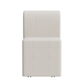 Two Piece Set Of Wheeled Dining Chairs, Modern Rolling Dining Chairs, Footstools With Wheels, Suitable For Bedrooms, Reading Rooms, Living Rooms, Beige Linen Chairs Beige Foam Linen
