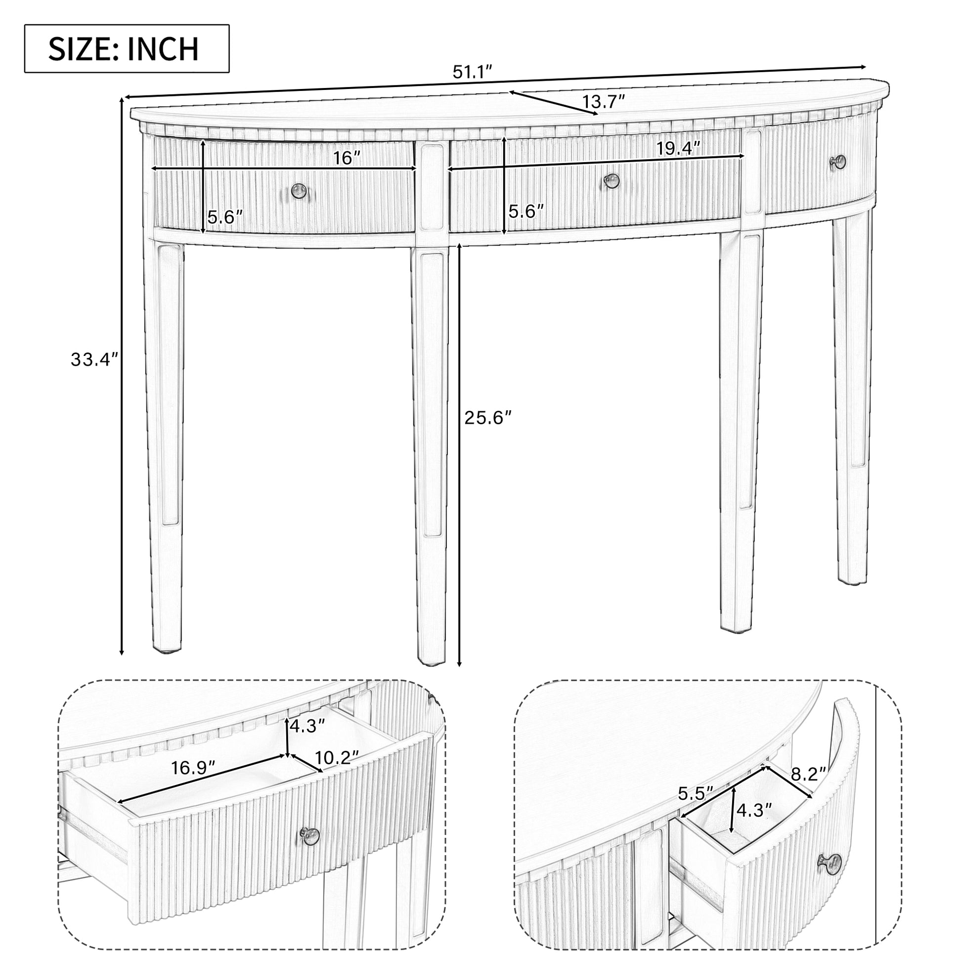 Distinctive Features Of Pine Veneer Console Table With Vertical Stripe Drawer Fronts And Four Legs Navy Blue Primary Living Space Minimalist Mdf