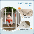 Qaba Toddler Swing Set, 4 In 1 Toddler Playground For Kids 1 3 Years Old, Indoor Toddler Playset With Slide, Swing, Basketball Hoop, Climber, Basketball, Red Red Plastic