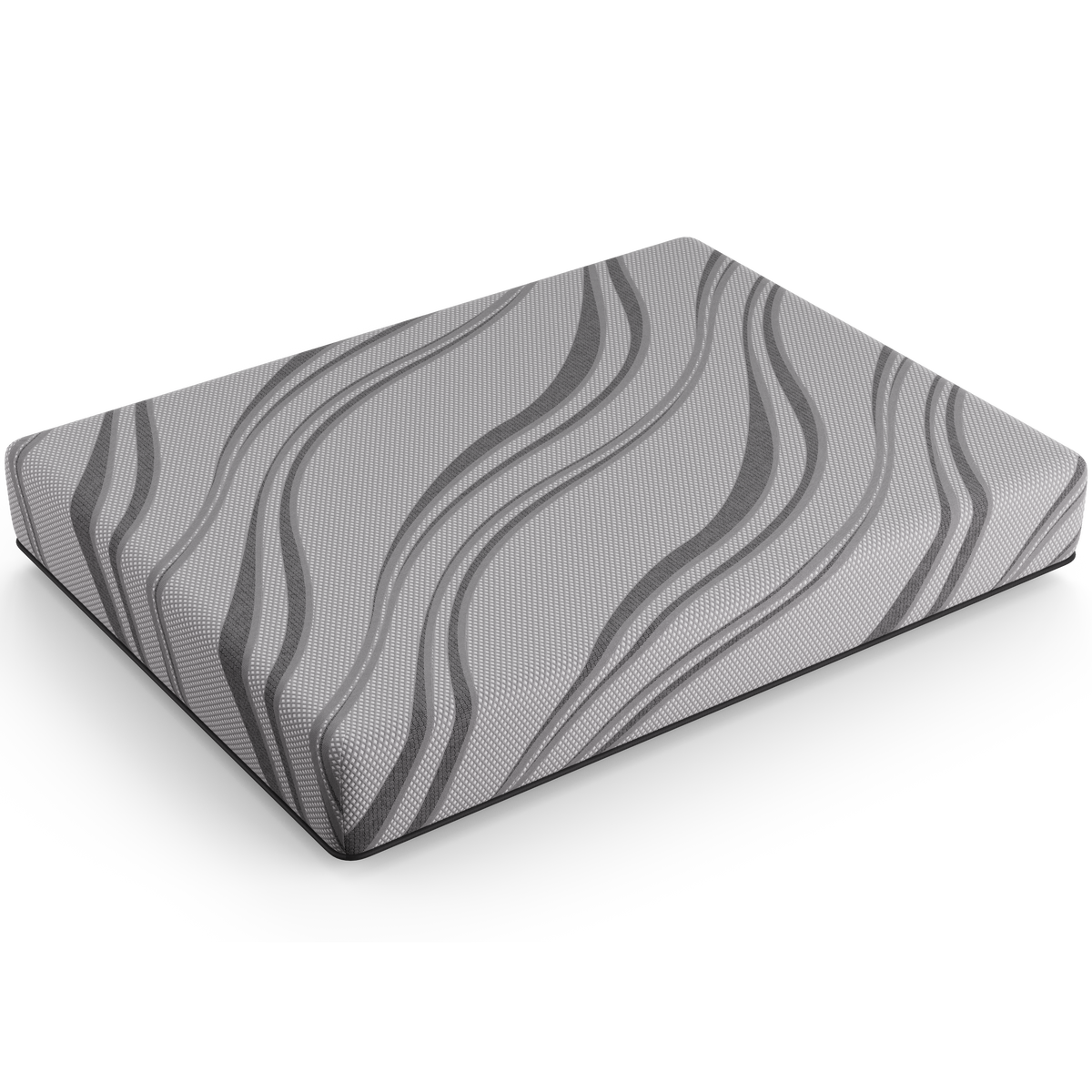 Bib: Nl 10" Pro Gel Foam Medium Cal King Gray Memory Foam Fabric California King