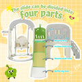 Toddler Slide And Swing Set 10 In 1, Kids Slide For Toddler Age 1 3 With Basketball Hoop, Kids Slide Playset Structure,Arch Tunnel And Telescope, Toy Storage Organizer For Toddlers Green 50 99 Lbs Cute 1 To 2 Years Hdpe Indoor & Outdoor Use