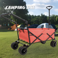 Utility Park Garden Cart Tool Customized Color Folding Camping Trolley Outdoor Picnic Beach Wagon Red Garden & Outdoor Oxford Fabric Metal