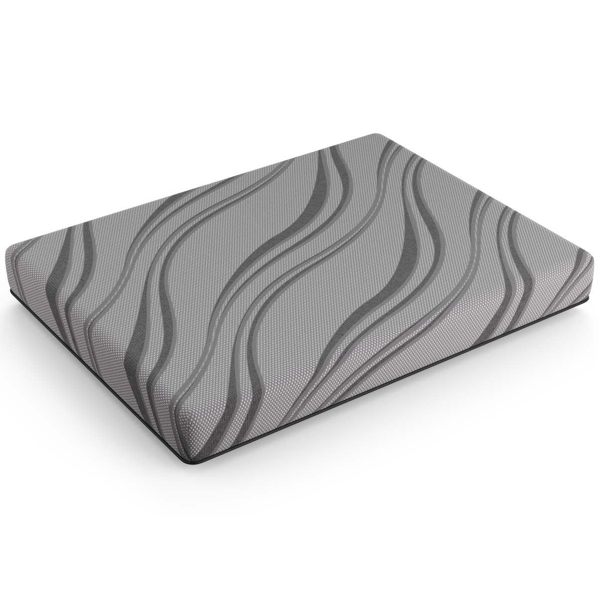 Bib: Nl 8" Pro Gel Foam Firm Cal King Gray Memory Foam Fabric California King