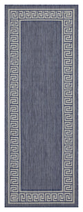 Sunshine Gc Har2001 Blue 7 Ft. 10 In. X 10 Ft. 3 In. Indoor Outdoor Area Rug Blue Polyester Polypropylene