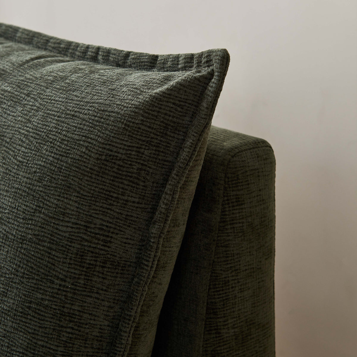 Mid Century Modern 3 Seater Sofa Couch For Living Room Modular Sectional Armless Sofa, Ultra Soft Chenille Fabric, Sturdy Frame, Comfortable And Stylish Furniture Green Foam Chenille 3 Seat