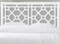 Tabor Chippendale White Headboard Queen Full Queen White Wood Mdf
