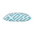 Realm Rectangular Pillow Teal Blue Fabric