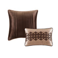 5 Piece Jacquard Quilt Set With Throw Pillows Red Full Queen Full Red Cotton