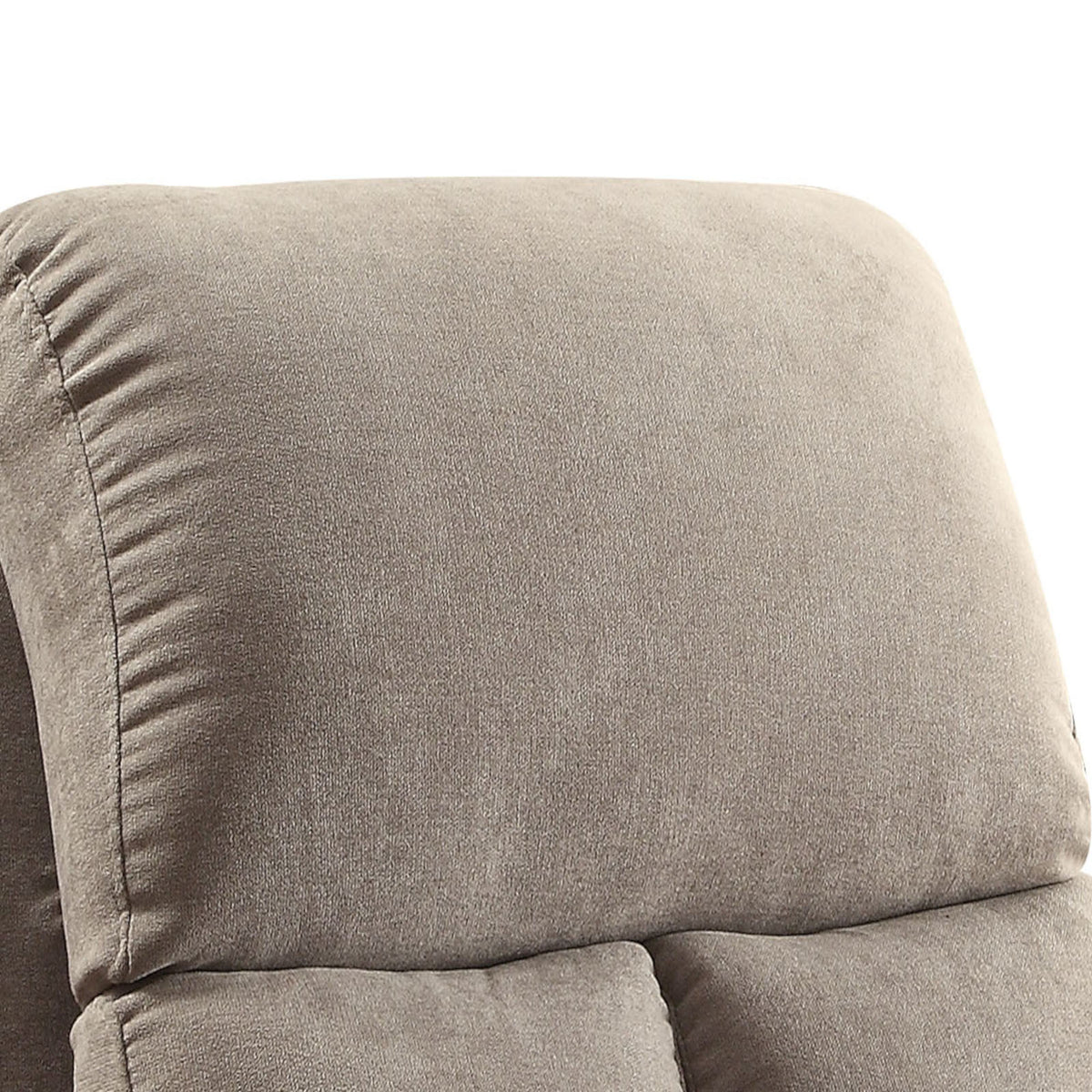 Grey Recliner With Cup Holder Grey Linen Manual Handle Metal Primary Living Space Tight Back Handle Pillow Top Arms Fabric Metal