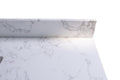 37Inch Bathroom Vanity Top Stone Carrara White Style Tops With Rectangle Undermount Ceramic Sink And Back Splash With 3 Faucet Hole For Bathrom Cabinet Gray American Design Stone Stone