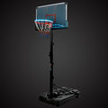Portable Basketball Hoop Basketball System 6.6 10Ft Height Adjustment For Youth Adults Led Basketball Hoop Lights, Colorful Lights,Waterproof,Super Bright To Play At Night Outdoors,Good Gift For Kids Black Metal