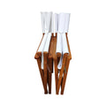 Folding Chair Wooden Director Chair Canvas Folding Chair Folding Chair 2Pcs Setpopulus Canvas Colorwhite Natural Solid Wood