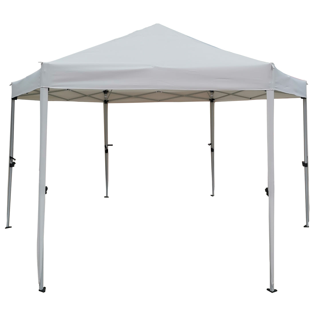 13 Ft. W X 13 Ft. D X 9.2Ft Pop Up Gazebo Tent Outdoor Canopy Hexagonal Canopies Gazebos & Pergolas 6 Sided For Patio Garden Backyard Sun Shelter Bbq Garden Events With Strong Steel Frame Storage Bag Light Grey Metal