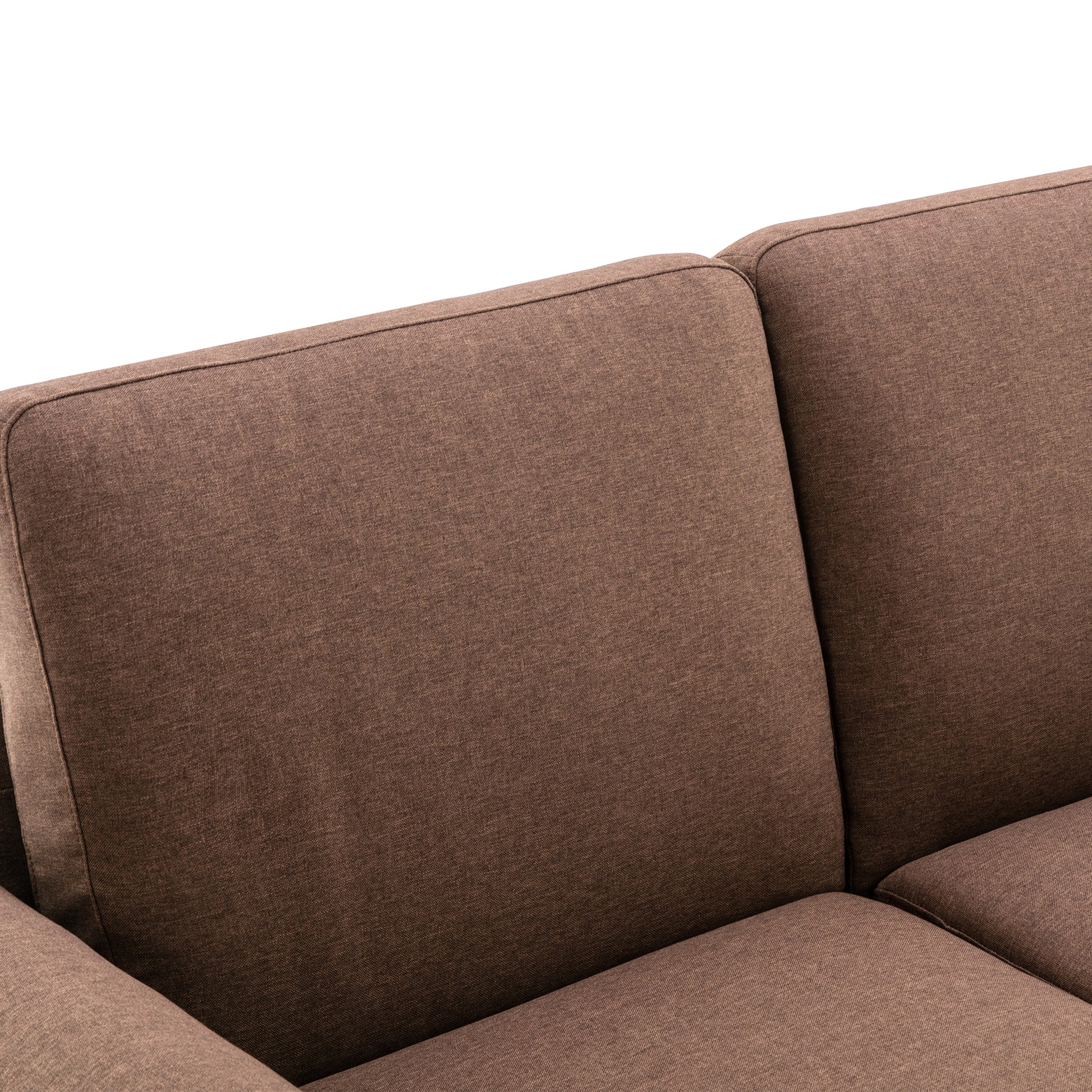 57.5" Orisfur Pull Out Sofa Bed Loveseat Sleeper With Twin Size Memory Mattress For Living Room Spaces, Brown Brown Foam Linen