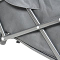 Mini Folding Wagon Garden Shopping Beach Cart Black Blue Black Steel