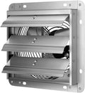 Ipower 10 Inch Shutter Exhaust Fan Aluminum,High Speed 1650Rpm, 820Cfm, 2 Pack, Silver Silver Aluminium