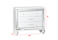 Sterling King 4 Pc Led Bedroom Set Made With Wood In White Color King White Wood 4 Piece Set Bedroom Bed Included,Dresser Included,Mirror Included,Nightstand Included Contemporary,Modern Wood