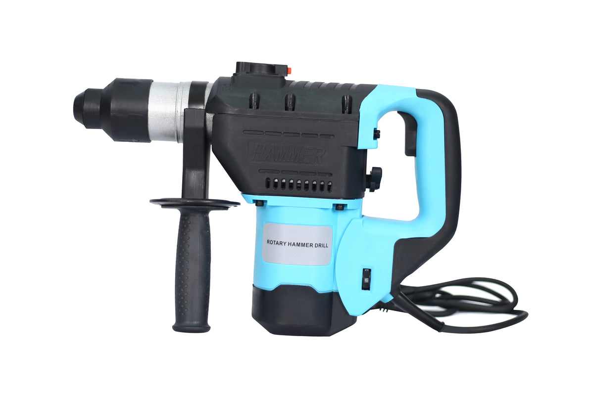 Rotary Hammer 1100W Blue Black 1 1 2" Sds Plus Rotary Hammer Drill 3 Functions Black Blue Metal