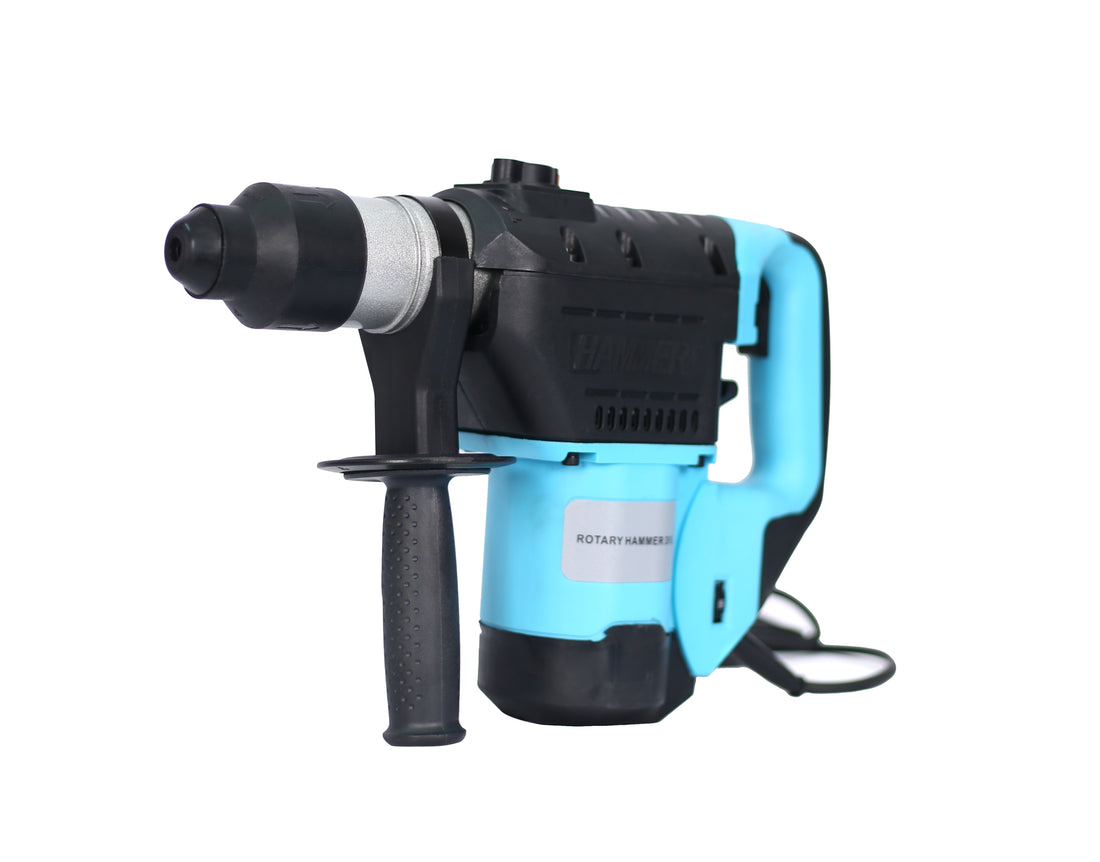 Rotary Hammer 1100W Blue Black 1 1 2" Sds Plus Rotary Hammer Drill 3 Functions Black Blue Metal