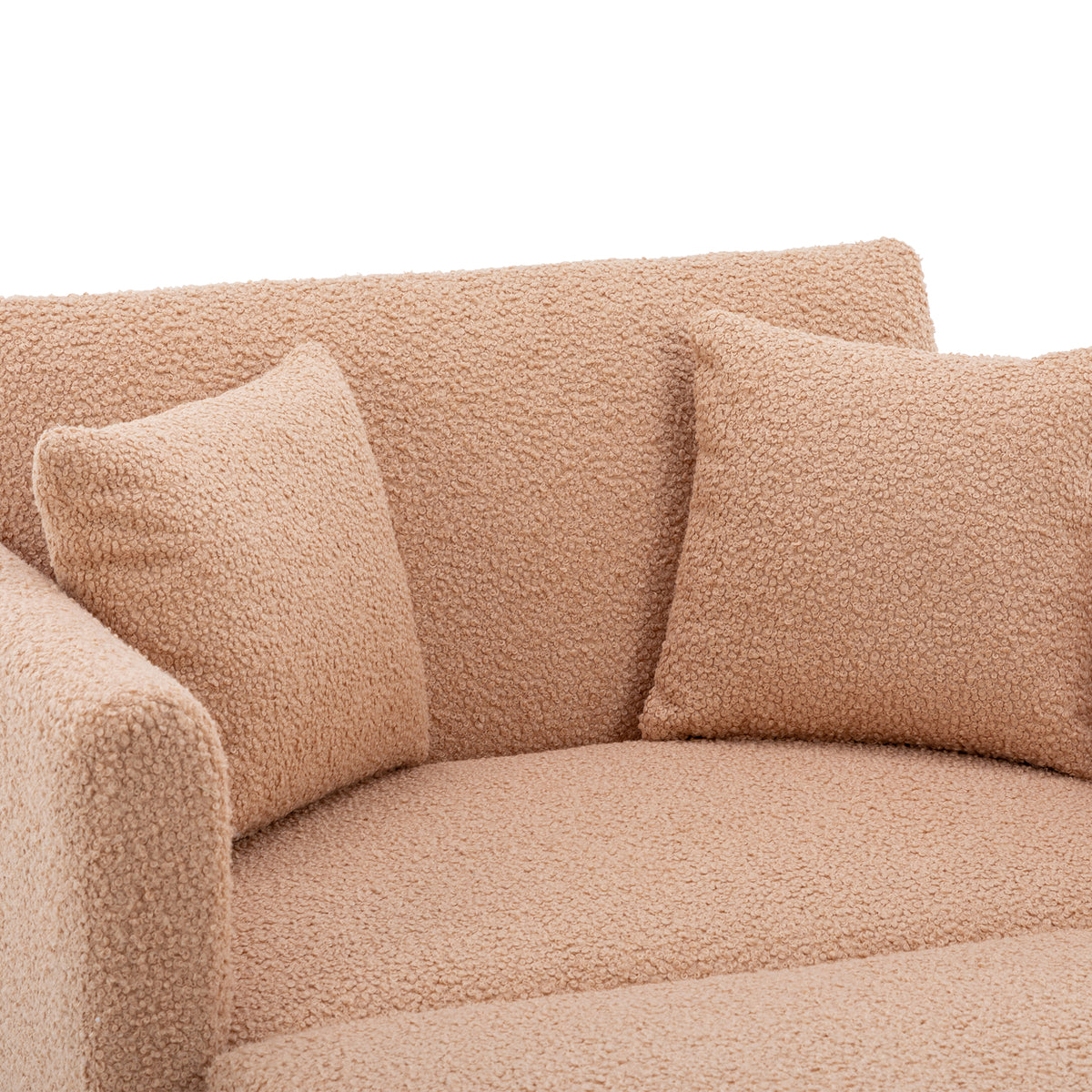 Coolmore Fashionable And Classic Style Chaise Lounge Chair Accent Chair For Living Room, Bedroom Camel Teddy Camel Teddy Foam Teddy