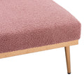 Coolmore Fashionable And Classic Style Chaise Lounge Chair Accent Chair For Living Room, Bedroom Brush Pink Teddy Brush Pink Teddy Foam Teddy