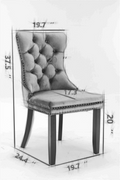Nikki Collection Modern, High End Tufted Solid Wood Contemporary Velvet Upholstered Dining Chair With Chrome Stainless Steel Plating Legs,Nailhead Trim,Set Of 2,Olive Green And Chrome, Sw1701Ol Olive Green Dining Room American Design Rubberwood Foam