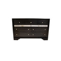 Matrix Traditional Style King 4 Pc Storage Bedroom Set Made With Wood In Black Box Spring Not Required King Black Wood 4 Piece Set Bedroom Bed Included,Dresser Included,Mirror Included,Nightstand Included Traditional Solid Wood Mdf Tufted Wood