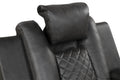 Benz Led & Power Recliner 2 Pc Made With Faux Leather In Gray Grey Faux Leather Metal Primary Living Space Medium Soft Cushion Back Contemporary,Modern Rolled Arms Solid Wood Mdf Faux Leather 5 Seat