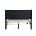 Queen Size Upholstered Platform Bed Frame With Headboard, Strong Wood Slat Support, Mattress Foundation, No Box Spring Needed, Easy Assembly, Gray Gray Fabric