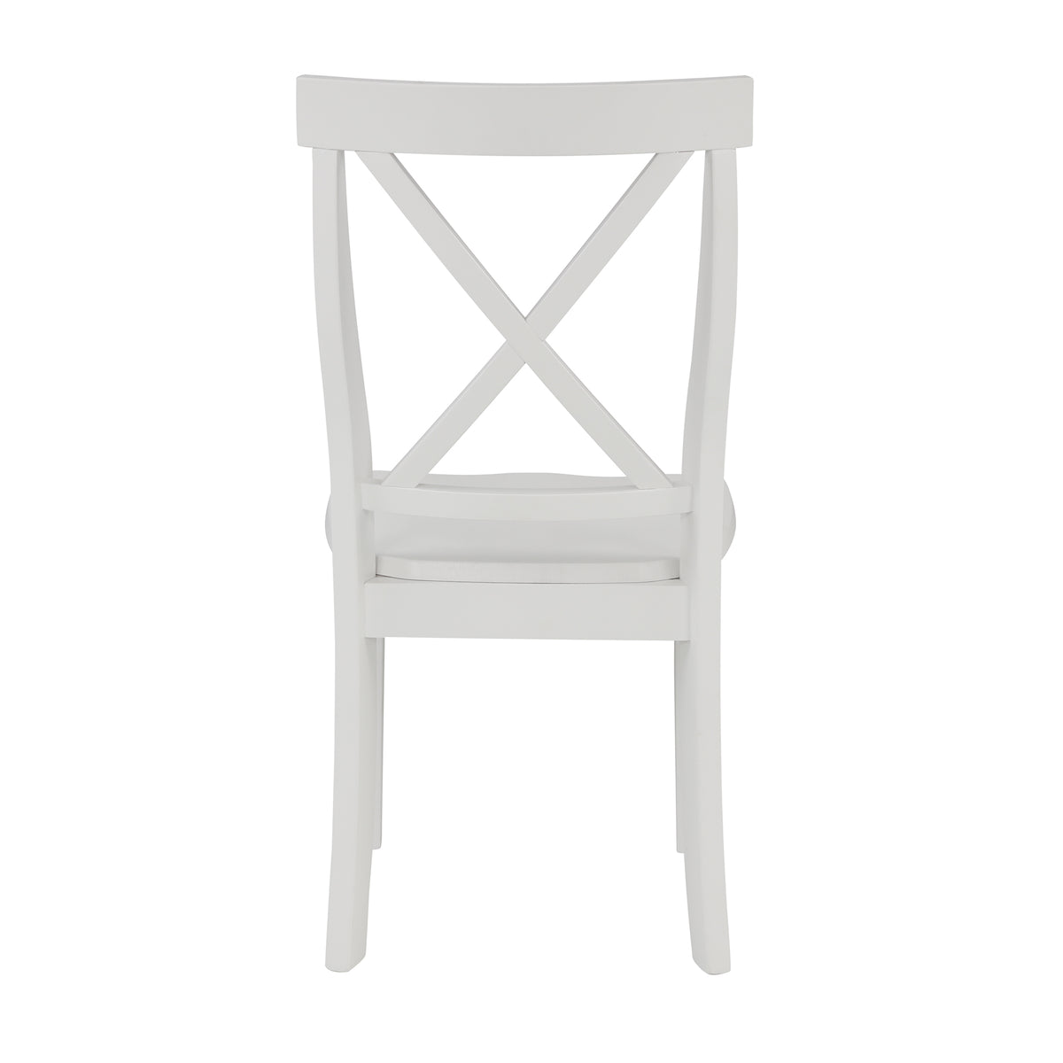 Orisfur. 5 Pieces Dining Table And Chairs Set For 4 Persons, Kitchen Room Solid Wood Table With 4 Chairs White Mdf Solid Wood