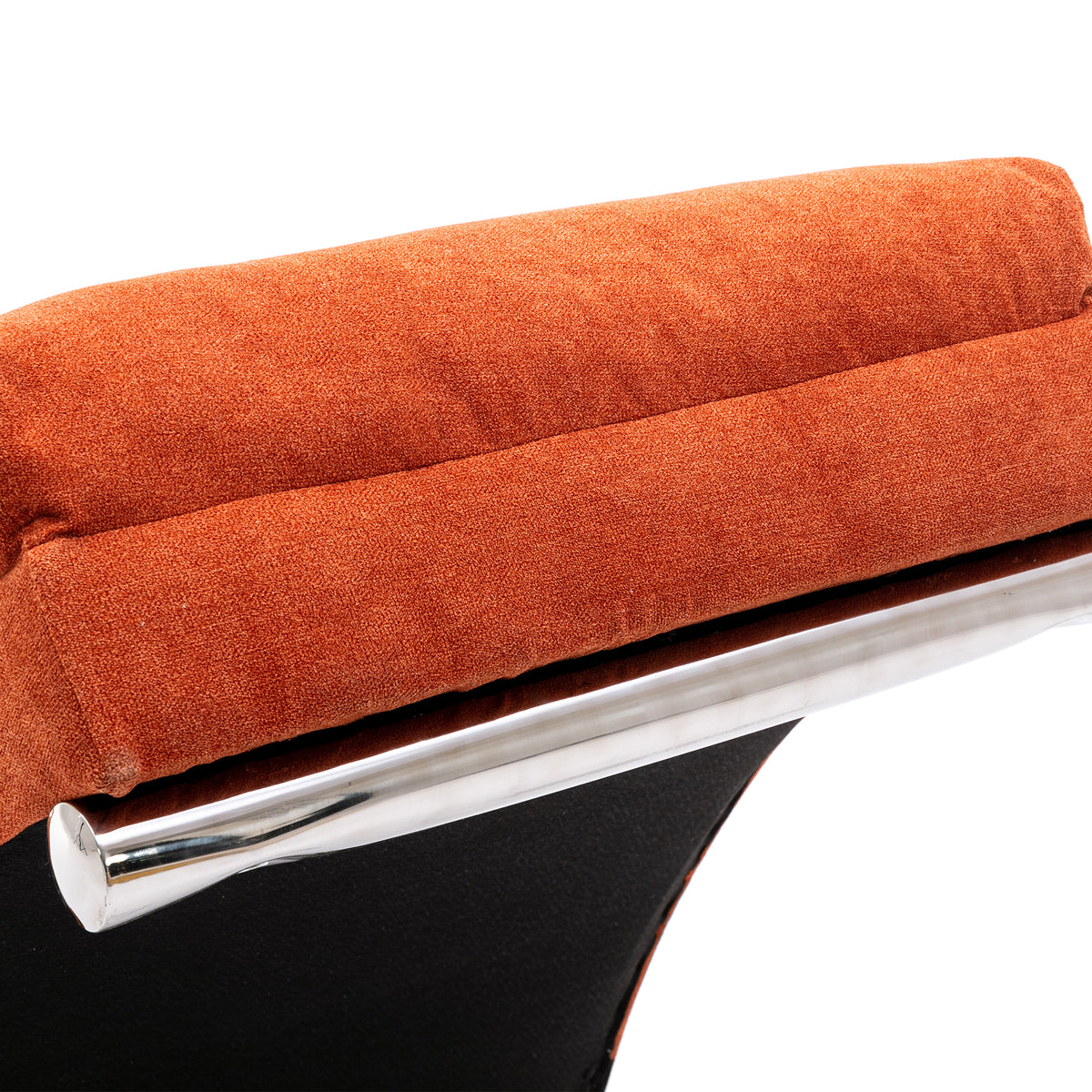 Coolmore Linen Massage Chaise Lounge Indoor With Remote Control,Ergonomic Electric Massage Long Lounger With 5 Modes For Office, Living Room,Bedroom Orange Orange Foam Linen