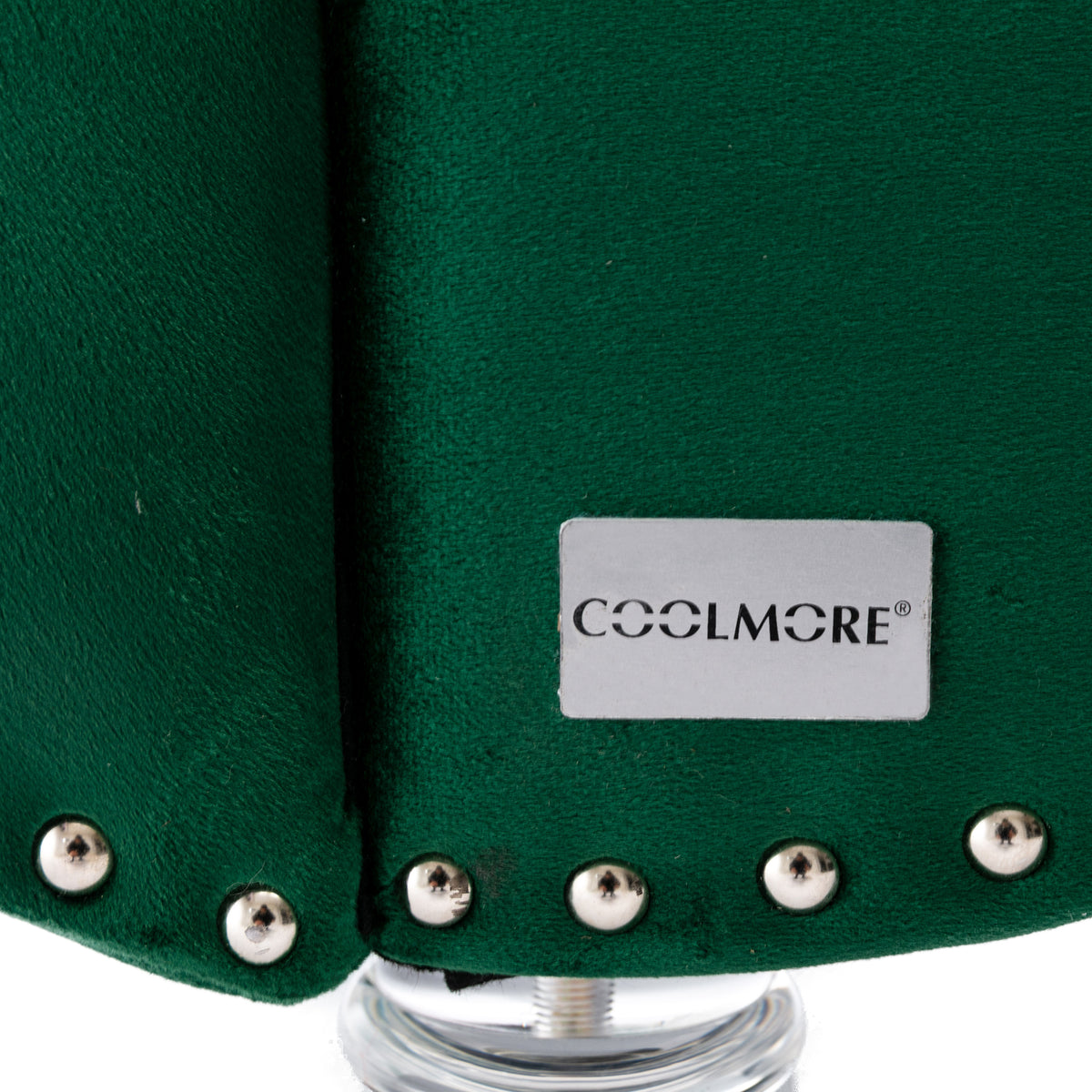 Coomoreleisure Concubine Sofa With Acrylic Feet Emerald Velvet