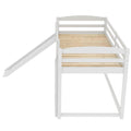 Twin Over Twin Bunk Bed With Convertible Slide And Ladderwhite Old Sku:Wf281725Aak White Pine