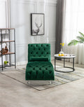 Coomoreleisure Concubine Sofa With Acrylic Feet Emerald Velvet