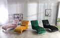 Coomoreleisure Concubine Sofa With Acrylic Feet Purple Velvet