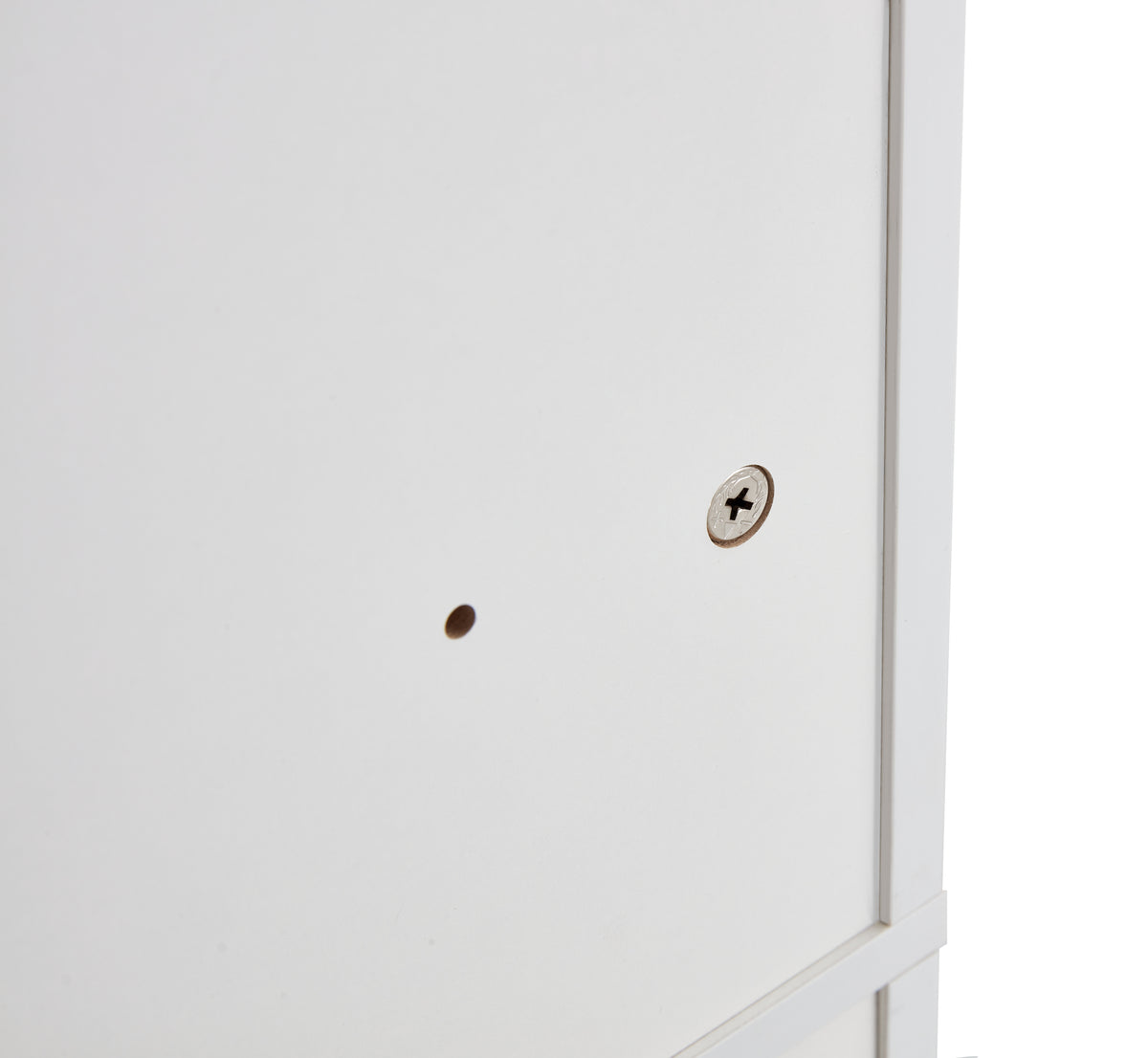 Home Bathroom Shelf Over The Toilet, Bathroom Spacesaver, Bathroom Storage Cabinet Organizer,White Matte White Mdf Mdf
