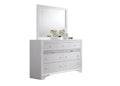 Matrix Traditional Style King 5Pc Storage Bedroom Set Made With Wood In White Box Spring Not Required King White Wood 5 Piece Set Bedroom Bed Included,Chest Included,Dresser Included,Mirror Included,Nightstand Included Traditional Solid Wood Mdf Tufted