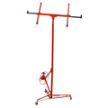 Drywall Lift Panel 11' Lift Drywall Panel Hoist Jack Lifter,Red Red Iron