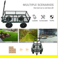 Wagon Cart Garden Cart Trucks Make It Easier To Transport Firewood Green Green Metal