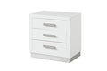 Coco Queen 5 Pc Led Bedroom Set Made With Wood In Milky White Box Spring Not Required Queen White Wood 5 Piece Set Bedroom Bed Included,Chest Included,Dresser Included,Mirror Included,Nightstand Included Contemporary,Modern Solid Wood Mdf Velvet Built In