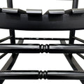 Balcony Porch Adult Rocking Chair Black Black Solid Wood