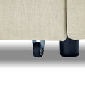 Loveseats Sofa Bed With Pull Out Bed,Adjsutable Back And Two Arm Pocket,Beige 54.5