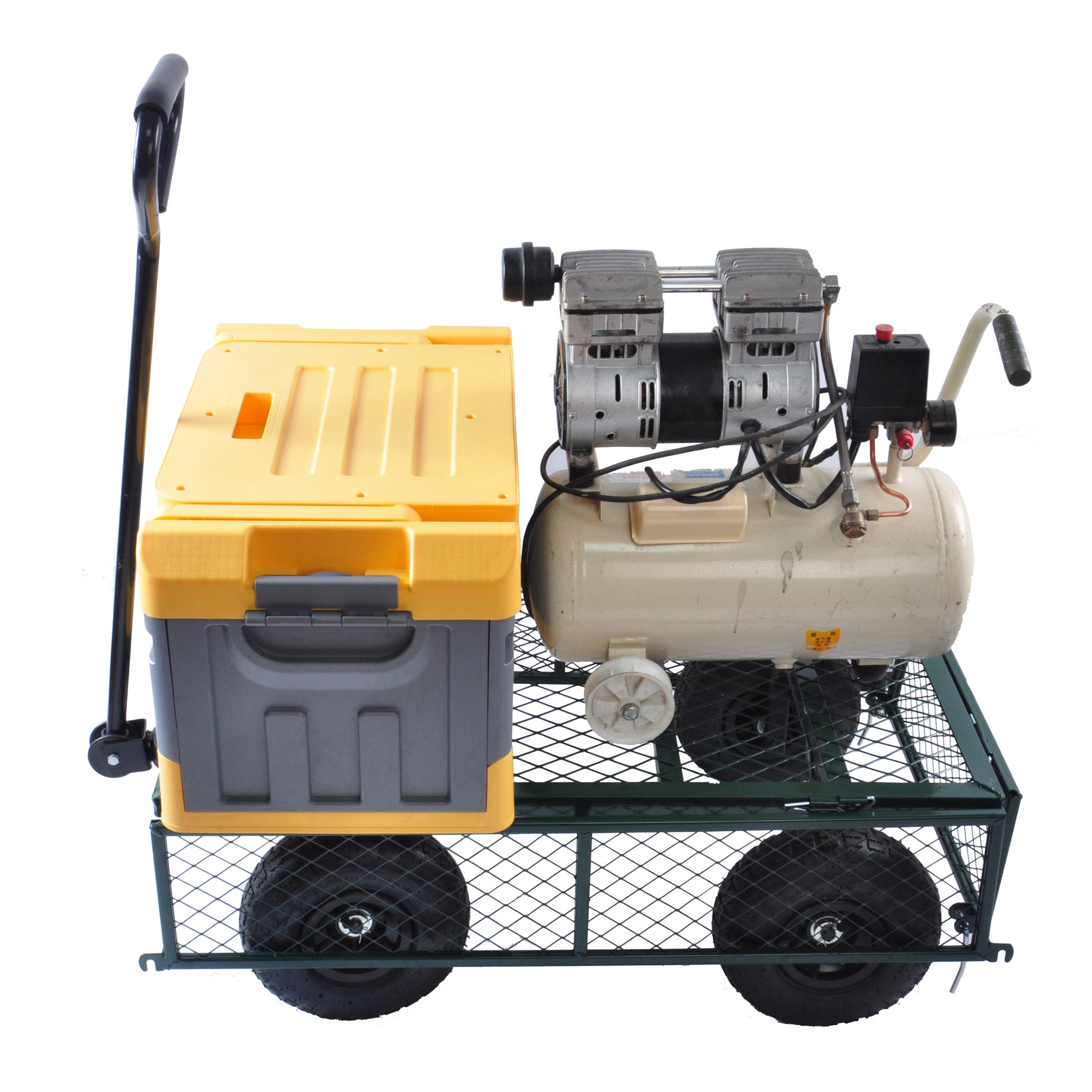 Wagon Cart Garden Cart Trucks Make It Easier To Transport Firewood Green Green Metal