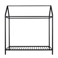 House Bed Frame Twin Sizekids Bed Frame Metal Platform Bed Floor Bed For Kids Boys Girls No Box Spring Needed Black Black Metal